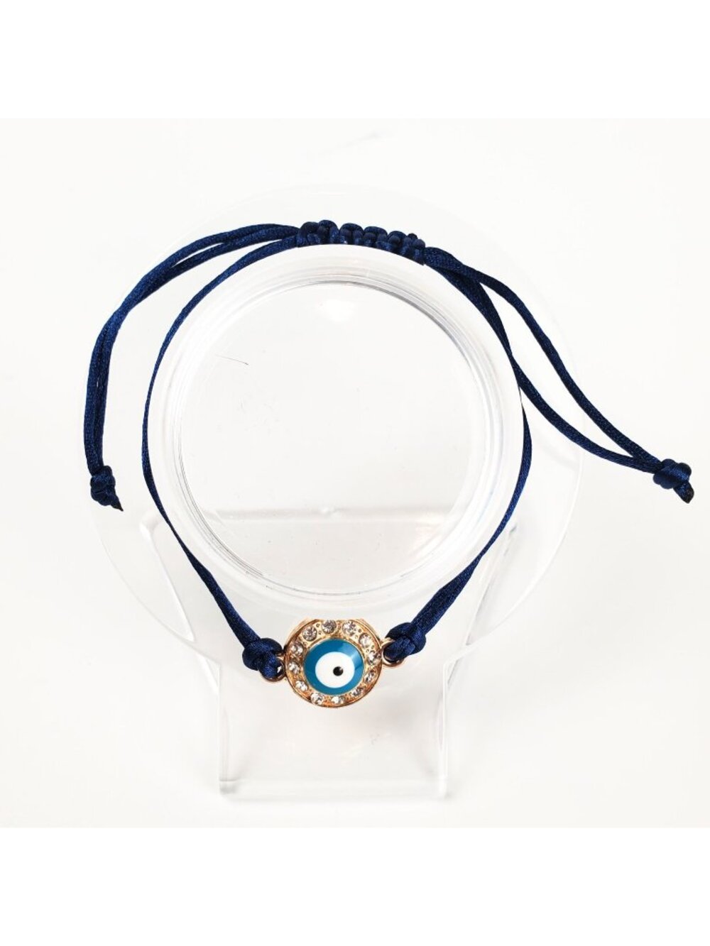 Evil Eye Bracelet, Protection Bracelet, Navy Blue Adjustable Bracelet, Lucky